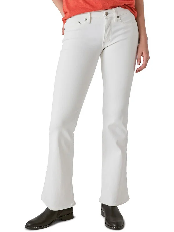 Women's Formal Apparel Sweet Womens Mid-Rise Stretch Flare Jeans