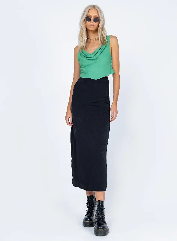 Online Boutiques Tollis Midi Skirt Black