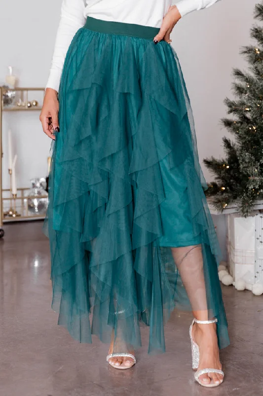 Stylish And Comfortable Clothing For Women Magical Feeling Evergreen Tulle Maxi Skirt FINAL SALE