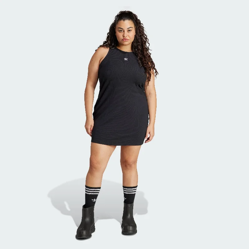 Women's Urban Clothing Women's adidas Essentials Rib Tank Dress (Plus Size)