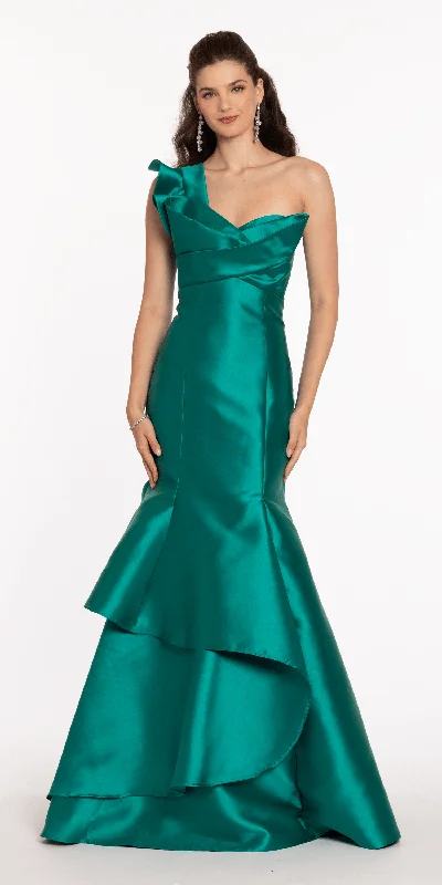Flash Sale Mikado Origami One Shoulder Mermaid Dress