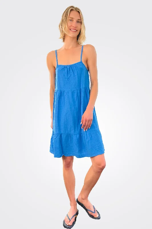 Holiday Glam Cami Tiered Dress - Mykonos
