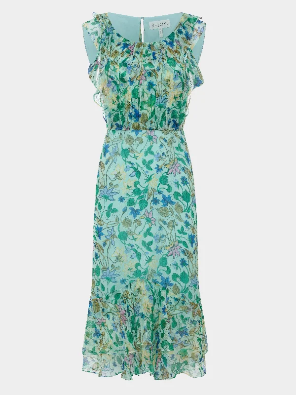 Fashion Essentials Aisha Dress in Taman Mint