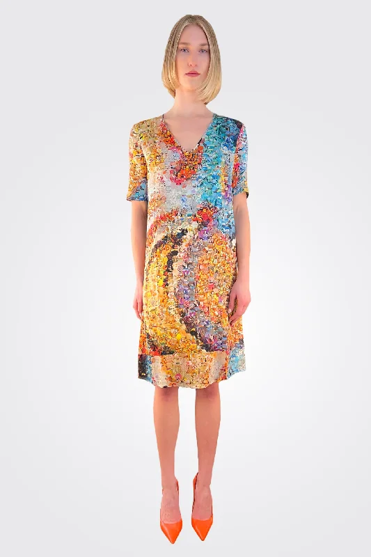 Trendy Women's Apparel Ary Dress - The Look Print