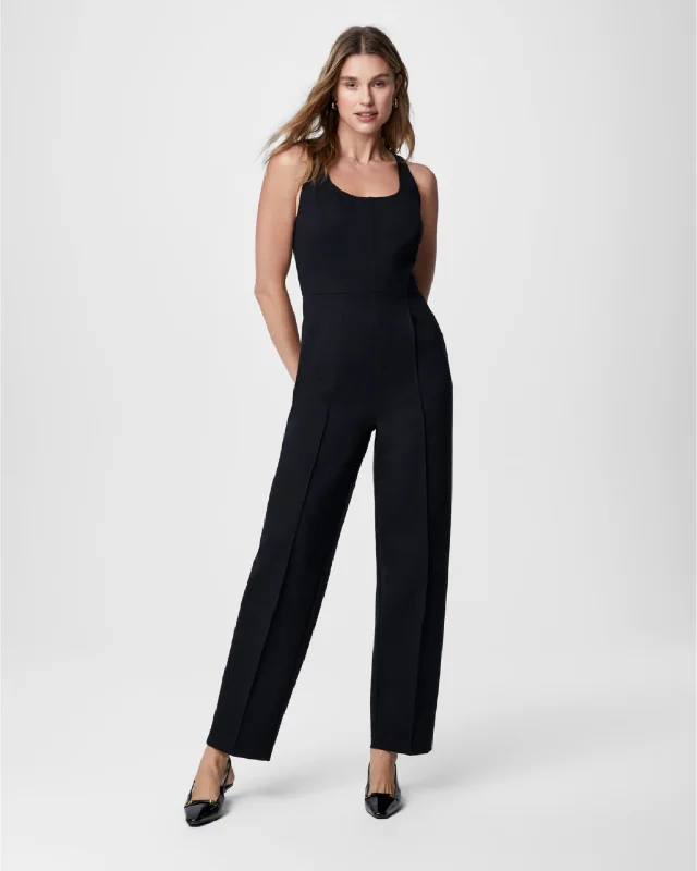 Fashionable Women's Casual Apparel SPANX® Ponte Corset Barrel Leg Jumpsuit