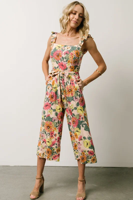 Contemporary Women's Clothing Gemma Jumpsuit | Multi Floral