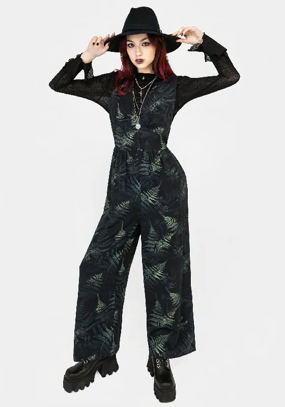 Women's Loungewear Clothes Fernery Sleeveless Button Up Jumpsuit