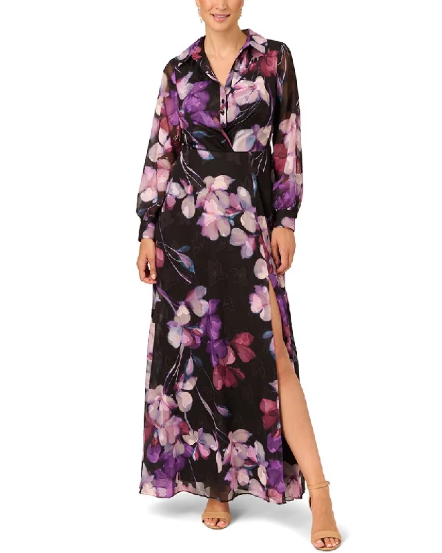 Casual Attire For Women Adrianna Papell Soft Printed Maxi Dress