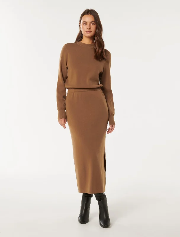 Women's Tailored Outfit Carmella Knit Midi Dress