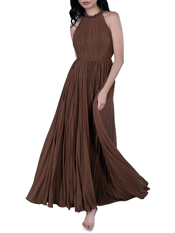 Women's Trendy Clothing Ciel Womens Open Back Maxi Evening Dress