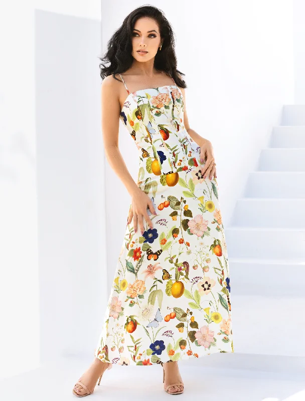 Women's Party Clothes Flora Drop Waist Maxi Dress