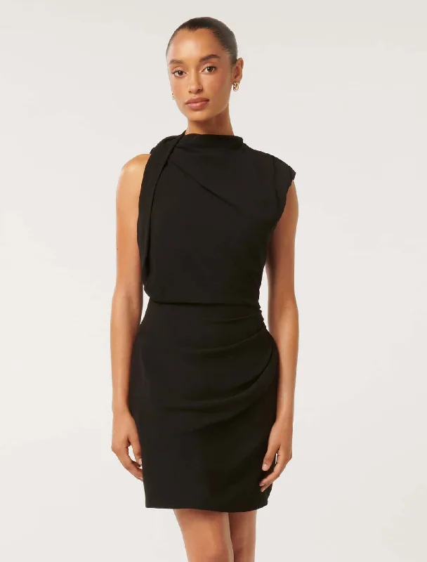 Clothing Online Noa Petite Draped Mini Dress