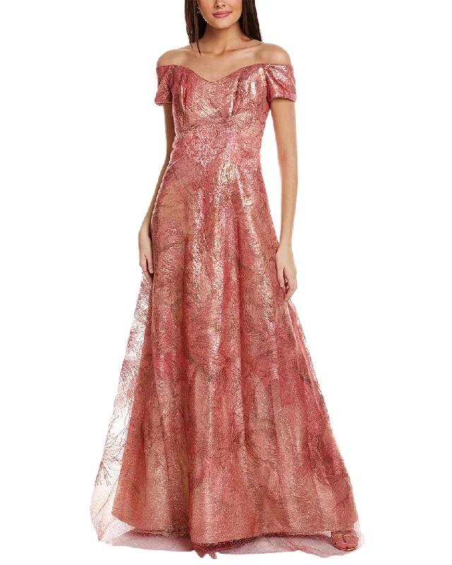 Women's Outerwear Attire Rene Ruiz Embroidered A-Line Gown