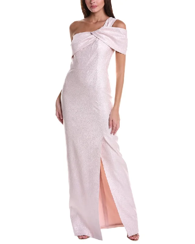 Cheap Women's Clothing Online Teri Jon by Rickie Freeman One-Shoulder Gown