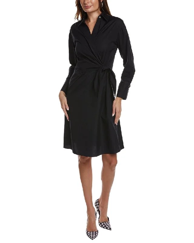 Winter Wardrobe Clearance Vince Wrap Bodice Shirtdress