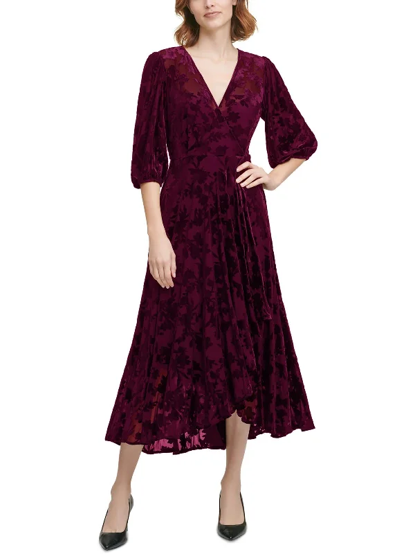 Sales For Clothes Womens Velvet V-Neck Wrap Dress