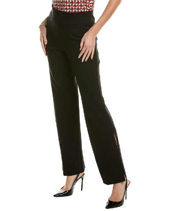 Women's Holiday Outfit Anne Klein High-Rise Slit Boot Pant