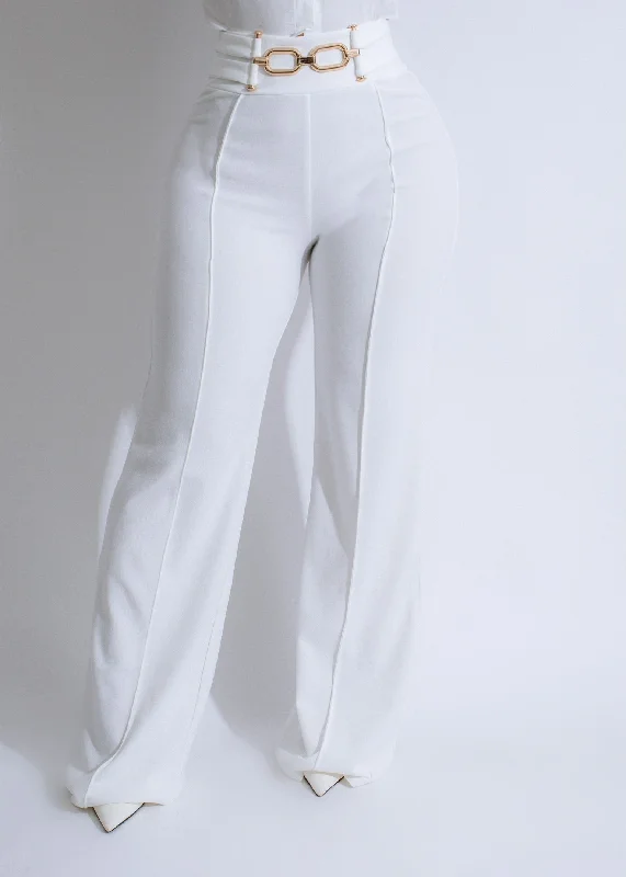 Affordable Women's Outfit Crimson Radiance Pants White