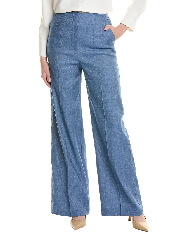 Women's Vacation Outfit Hugo Boss Tasena Linen-Blend Pant