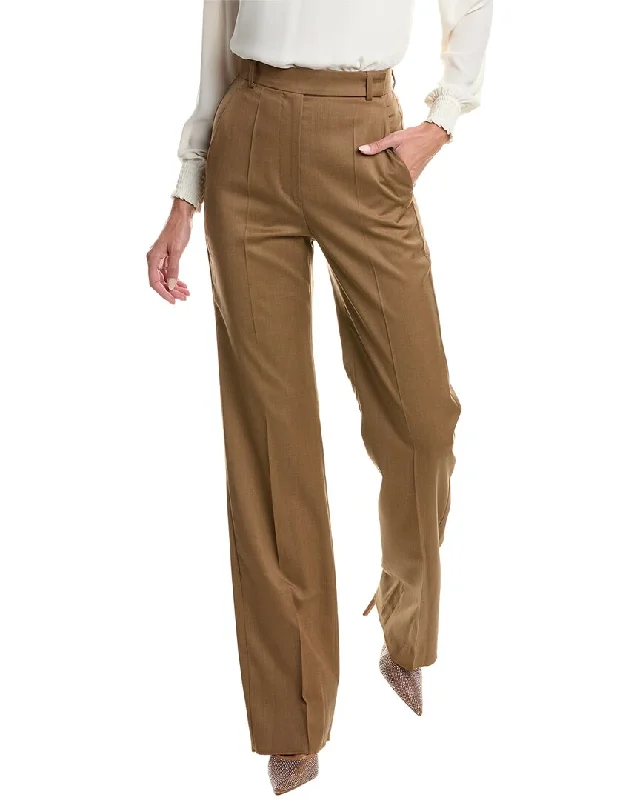 Women's Street Style Casual Wear Max Mara Nelson Wool Trouser