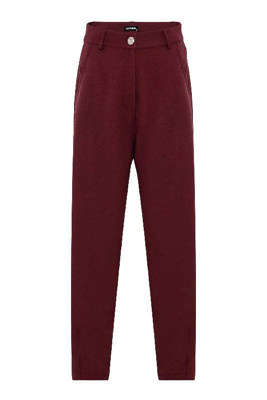 Women's Stylish Outerwear Pleated Slouchy Pants