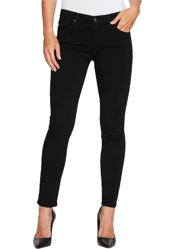 Women's Comfy Attire For Lounging Prima Cigarette Leg Jeans In Super Black