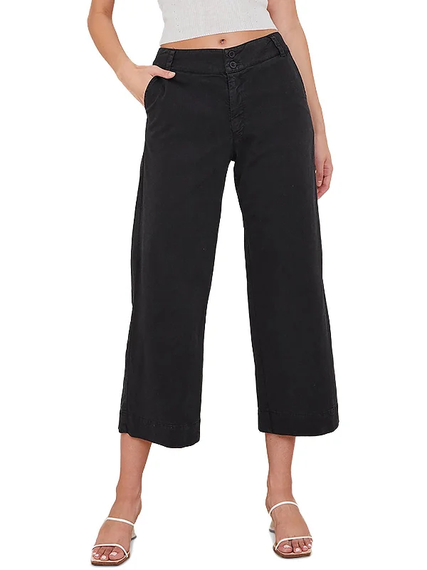 Women's Seasonal Fashion Trends Saige Womens Cropped High Rise Wide Leg Pants