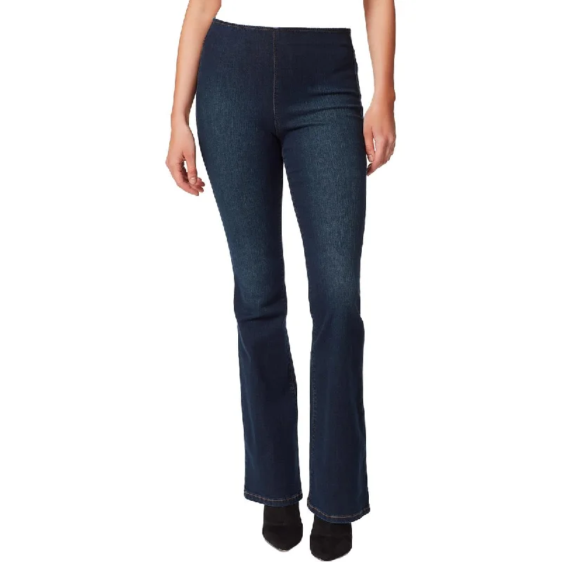 Women's Evening Wear Attire Womens Denim Pull On Flare Jeans