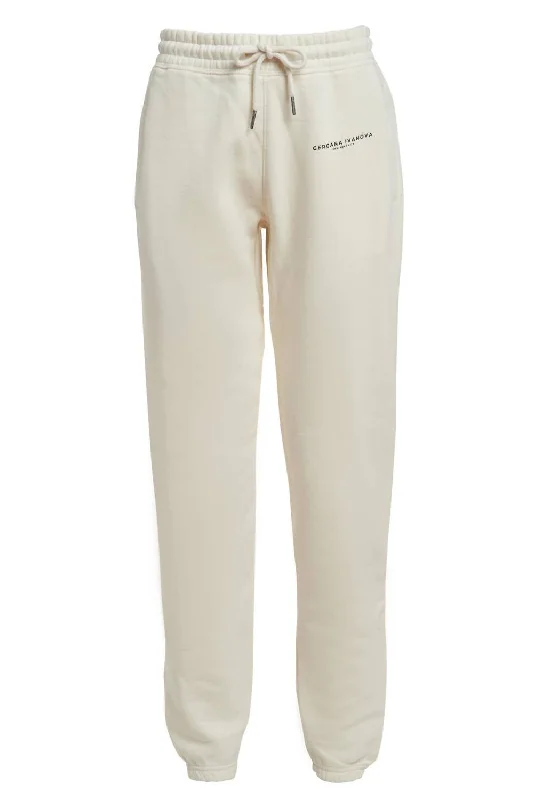 Versatile Women's Clothing for All Occasions Women's Organic Cotton Jogger Pants In Beige