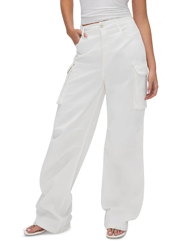 Women's Comfy Loungewear Outfit Womens Twill High Rise Cargo Pants